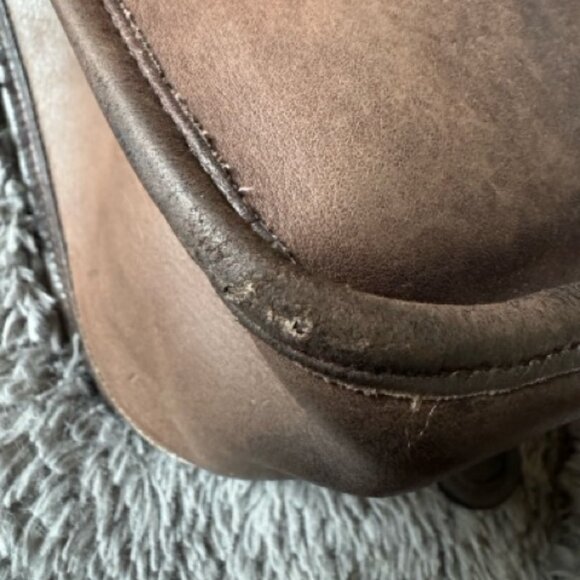 Auth Vintage 8920 Pre-Creed Coach Mocha Brown Large Courier Pouch Shoulder Bag - Picture 16 of 16